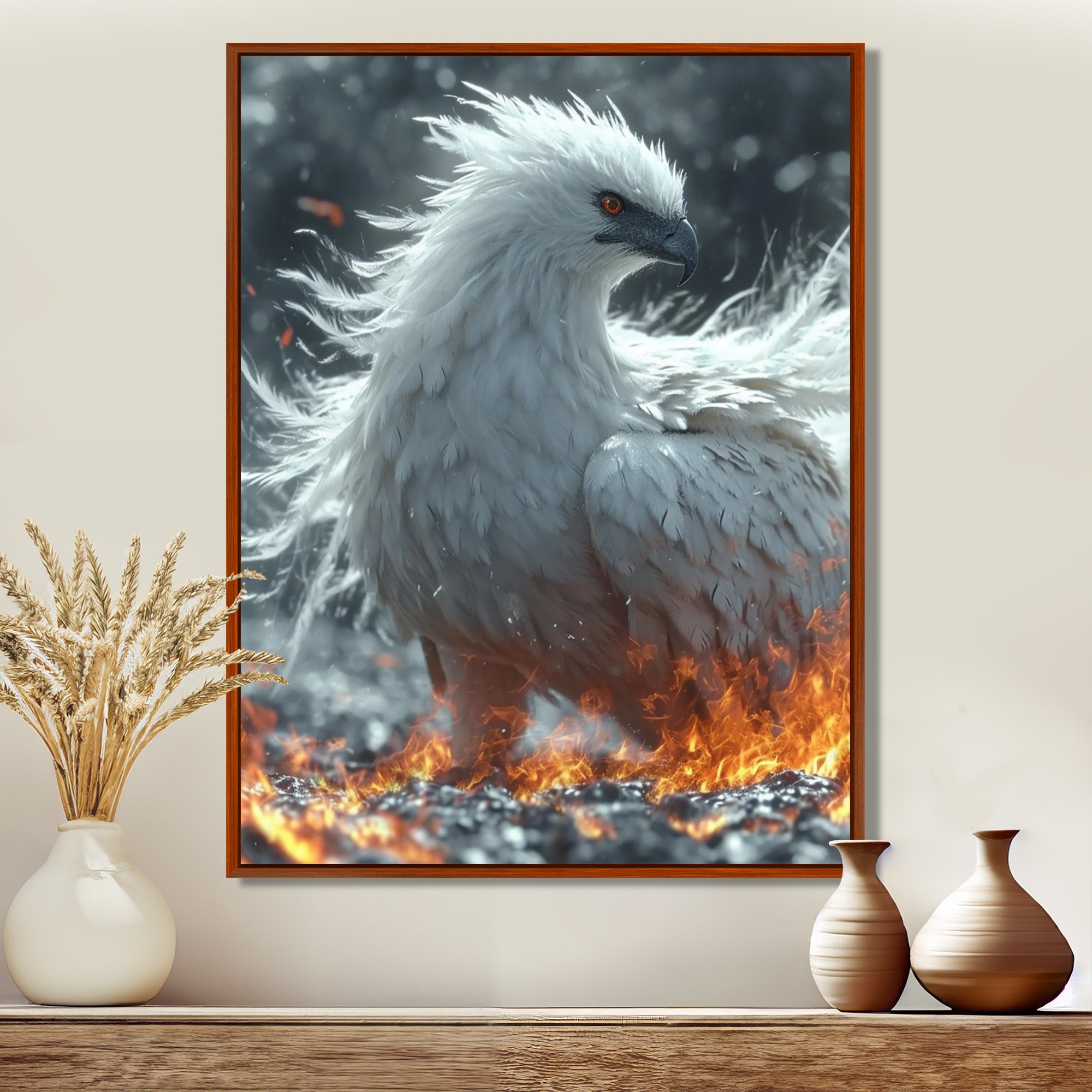 Mythical Majestic Firebird - Bird Wall Art Prints
