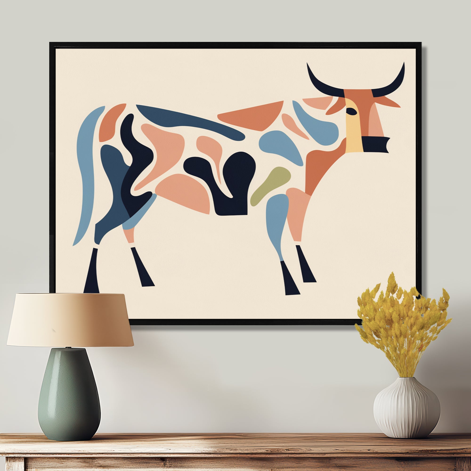Power in Motion Graphic Bull - Bull Wall Decor