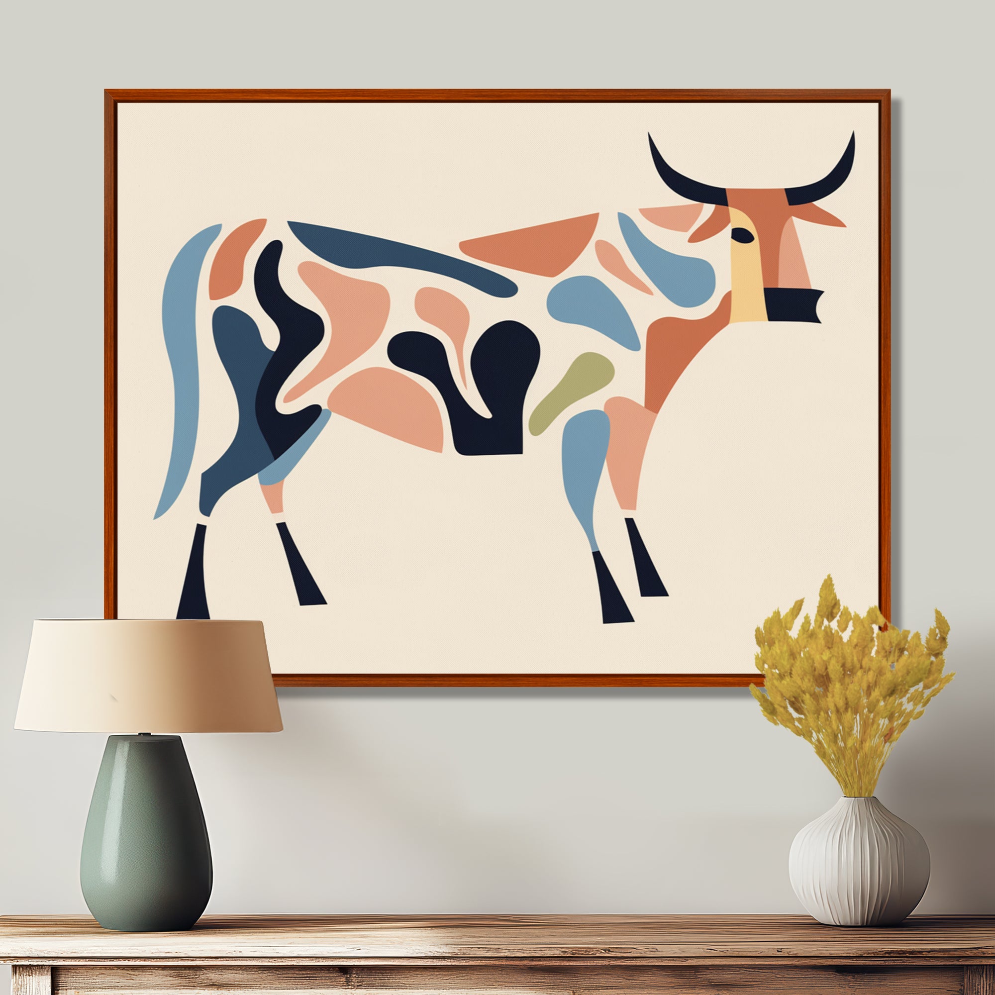 Power in Motion Graphic Bull - Bull Wall Decor