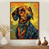 Stylish Dachshund In Elegant Suit - Dog Dachshund Wall Decor