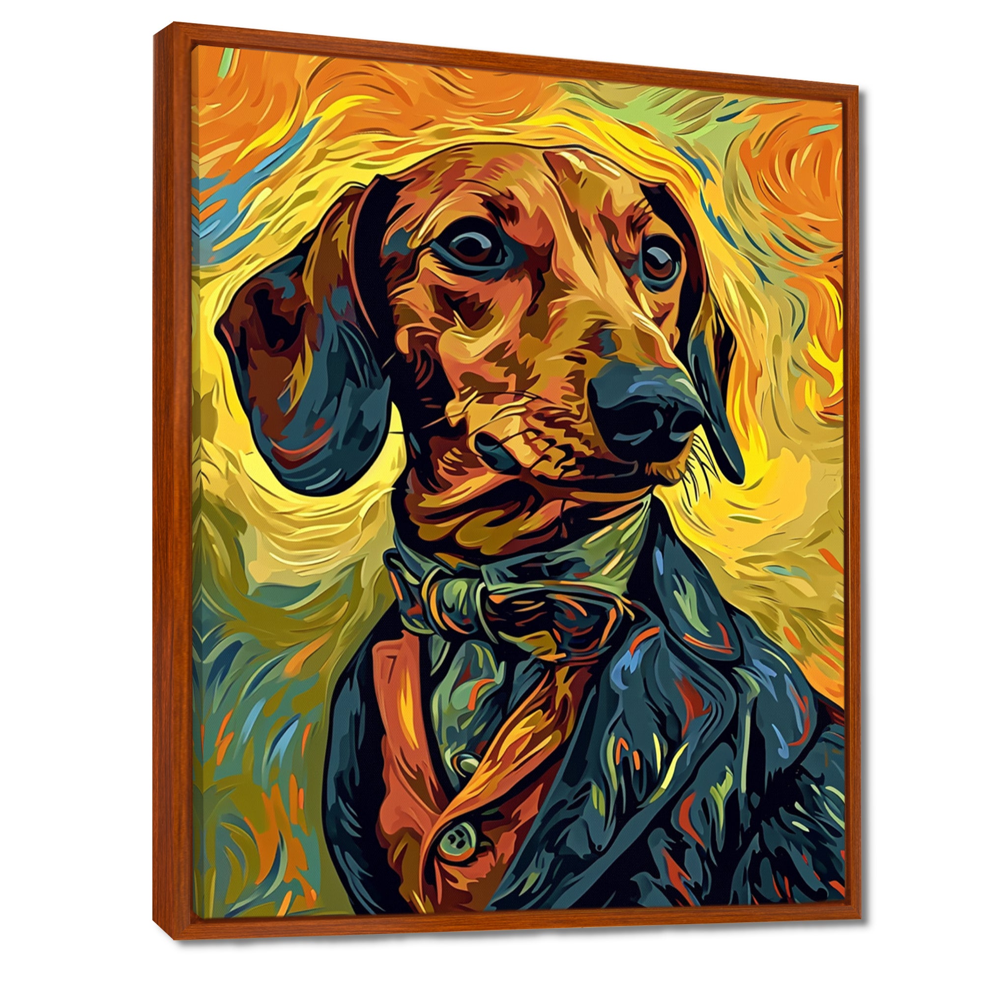 Stylish Dachshund In Elegant Suit - Dog Dachshund Wall Decor