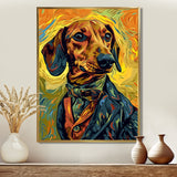 Stylish Dachshund In Elegant Suit - Dog Dachshund Wall Decor