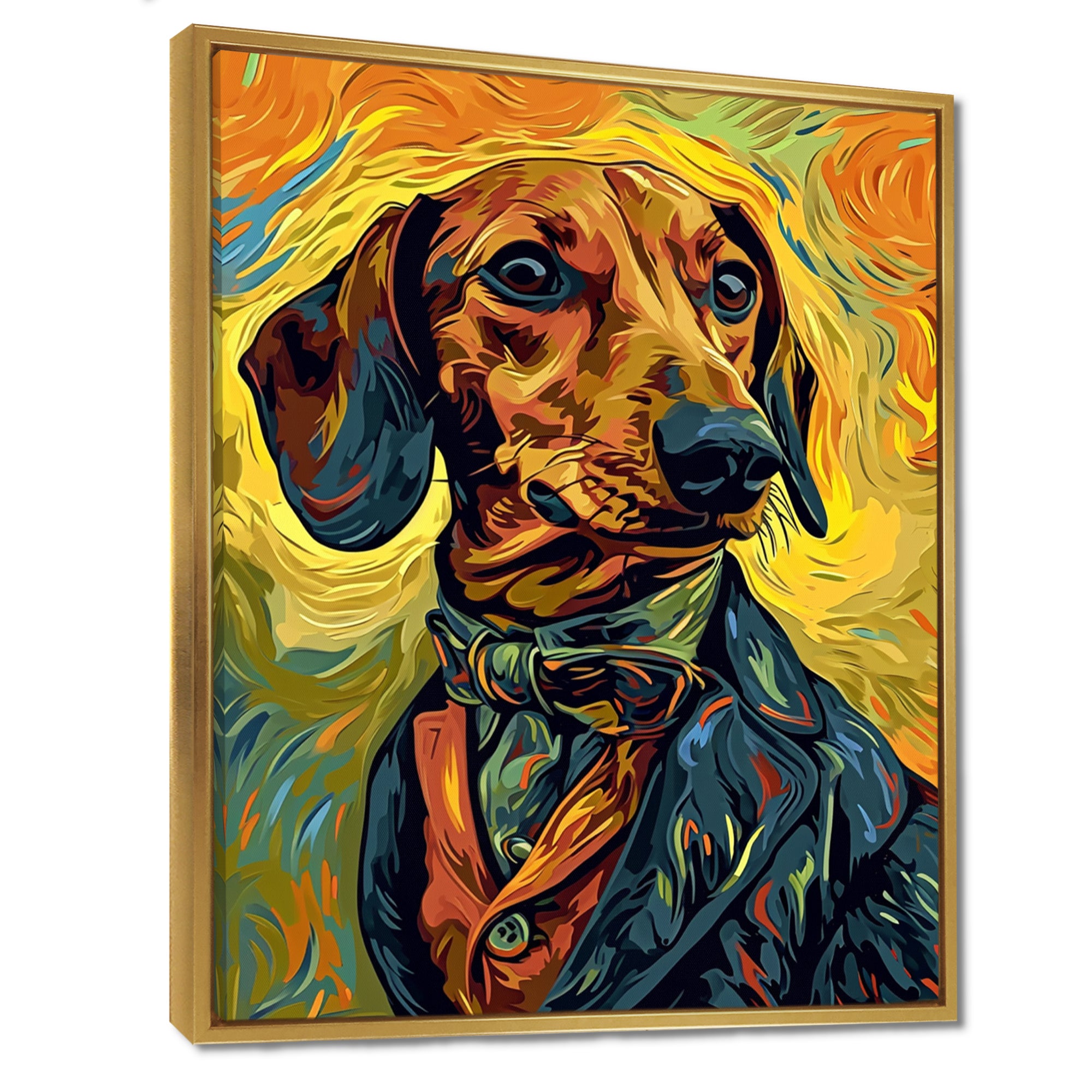 Stylish Dachshund In Elegant Suit - Dog Dachshund Wall Decor