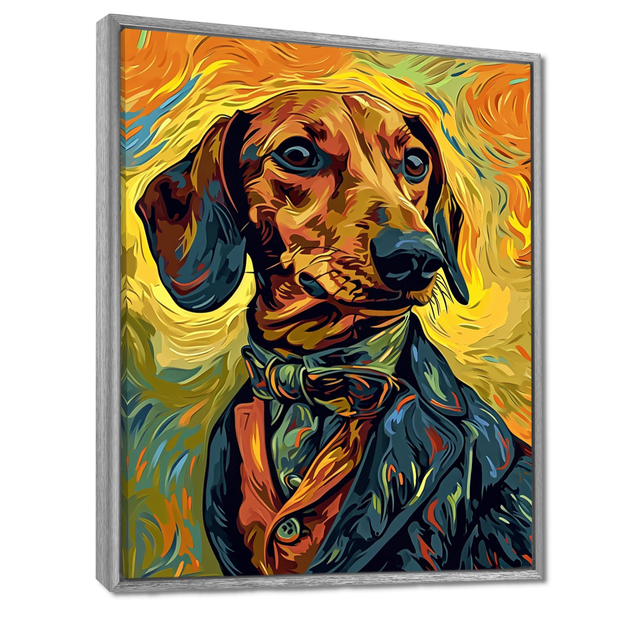 Stylish Dachshund In Elegant Suit - Dog Dachshund Wall Decor