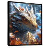 Majestic Dragon Fantasy Portrait - Dragons Home Decor Art
