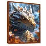 Majestic Dragon Fantasy Portrait - Dragons Home Decor Art