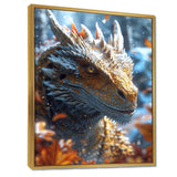 Majestic Dragon Fantasy Portrait - Dragons Home Decor Art