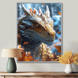 Majestic Dragon Fantasy Portrait - Dragons Home Decor Art