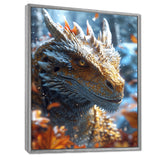 Majestic Dragon Fantasy Portrait - Dragons Home Decor Art