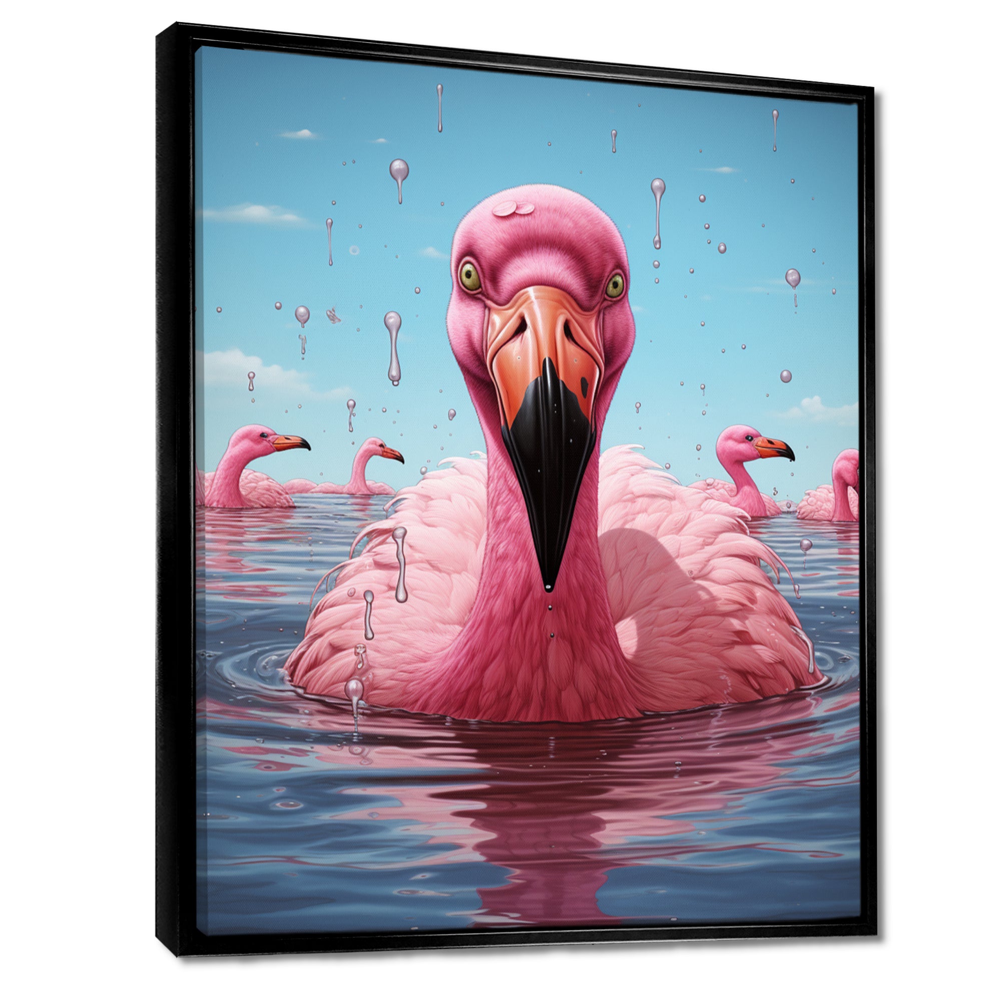 Pink Flamingo Family Celebration - Flamingo Wall Decor