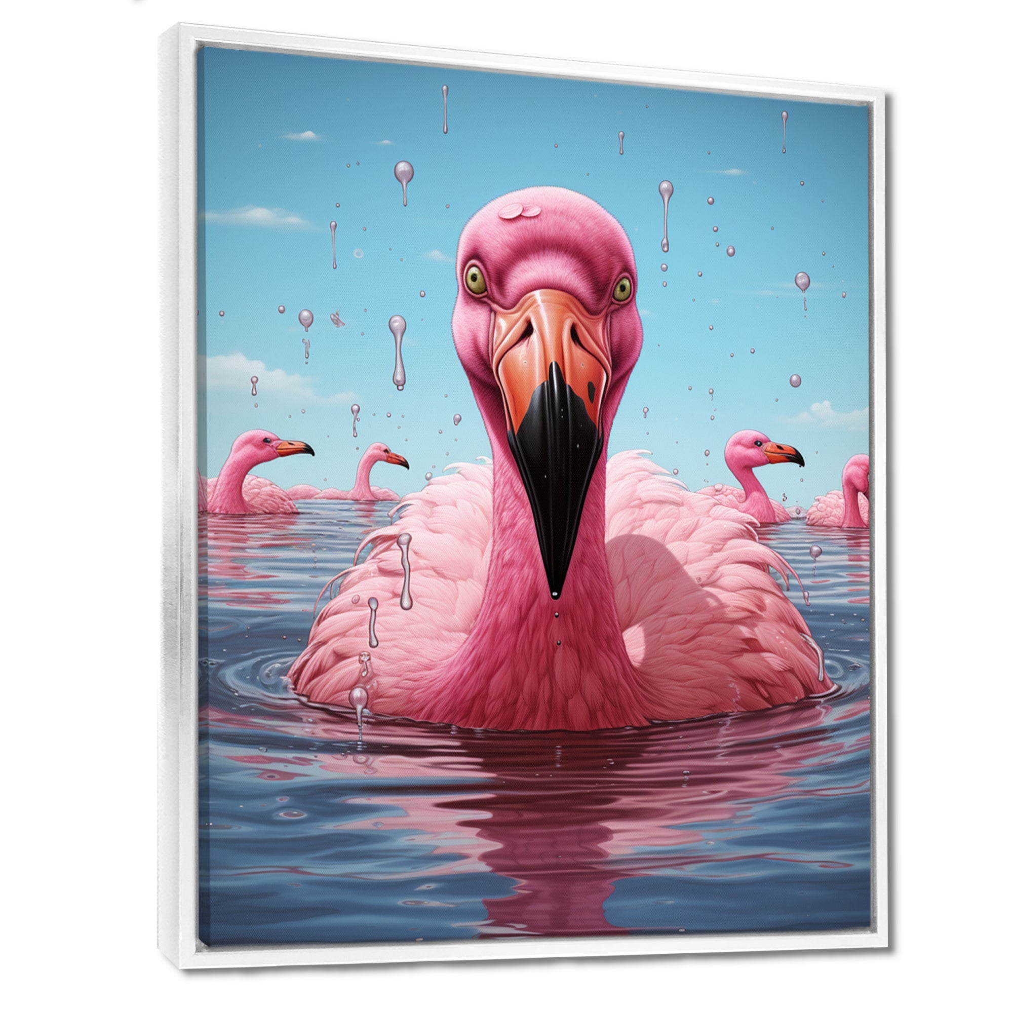 Pink Flamingo Family Celebration - Flamingo Wall Decor