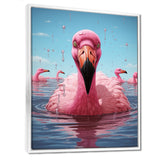 Pink Flamingo Family Celebration - Flamingo Wall Decor