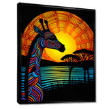 Gorgeous Giraffe Magical Sunset - Giraffe Wall Decor