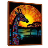 Gorgeous Giraffe Magical Sunset - Giraffe Wall Decor