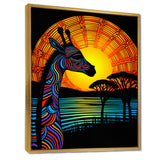 Gorgeous Giraffe Magical Sunset - Giraffe Wall Decor