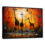 Three Giraffes African Savanne - Giraffe Wall Art Prints