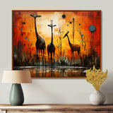 Three Giraffes African Savanne - Giraffe Wall Art Prints