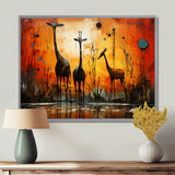Three Giraffes African Savanne - Giraffe Wall Art Prints