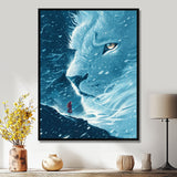 Spirit Of The White Lion Fantasy - Lion Home Decor Art