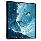Spirit Of The White Lion Fantasy - Lion Home Decor Art