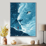Spirit Of The White Lion Fantasy - Lion Home Decor Art