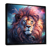 Majestic Lion Wild Night Glory - Lion Canvas Wall Art