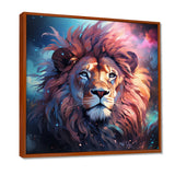 Majestic Lion Wild Night Glory - Lion Canvas Wall Art