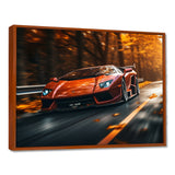 Lamborghini Diablo Highway Orange - Car Exotic Canvas Wall Art