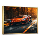 Lamborghini Diablo Highway Orange - Car Exotic Canvas Wall Art