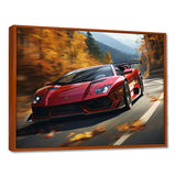 Lamborghini Diablo Highway Red - Car Exotic Canvas Wall Art