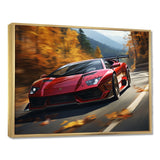 Lamborghini Diablo Highway Red - Car Exotic Canvas Wall Art