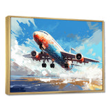 Take Off Flight Paint Spatter s - Train Canvas Wall Art