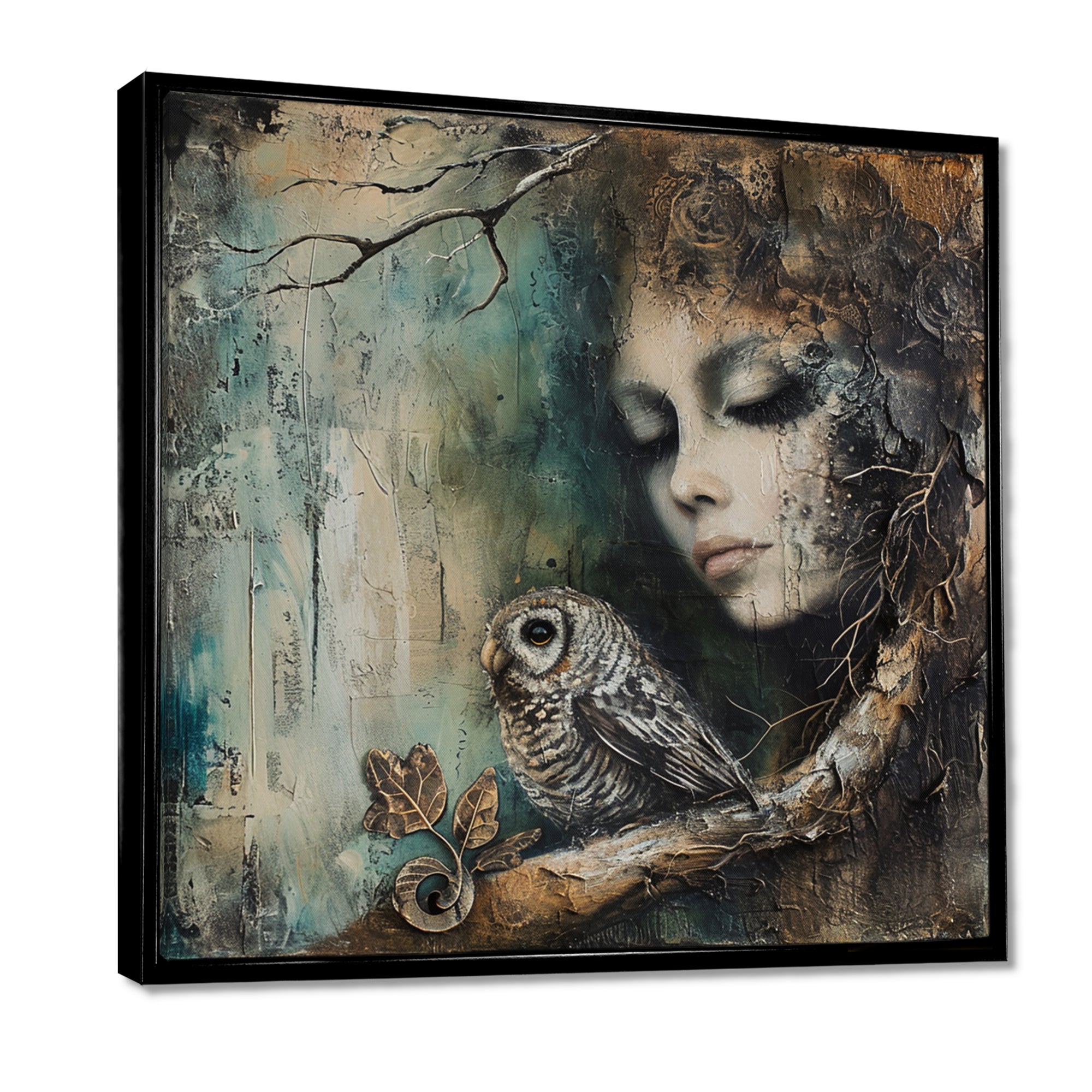 Mystery Of The Owl Portrait - Owl Home Decor Art