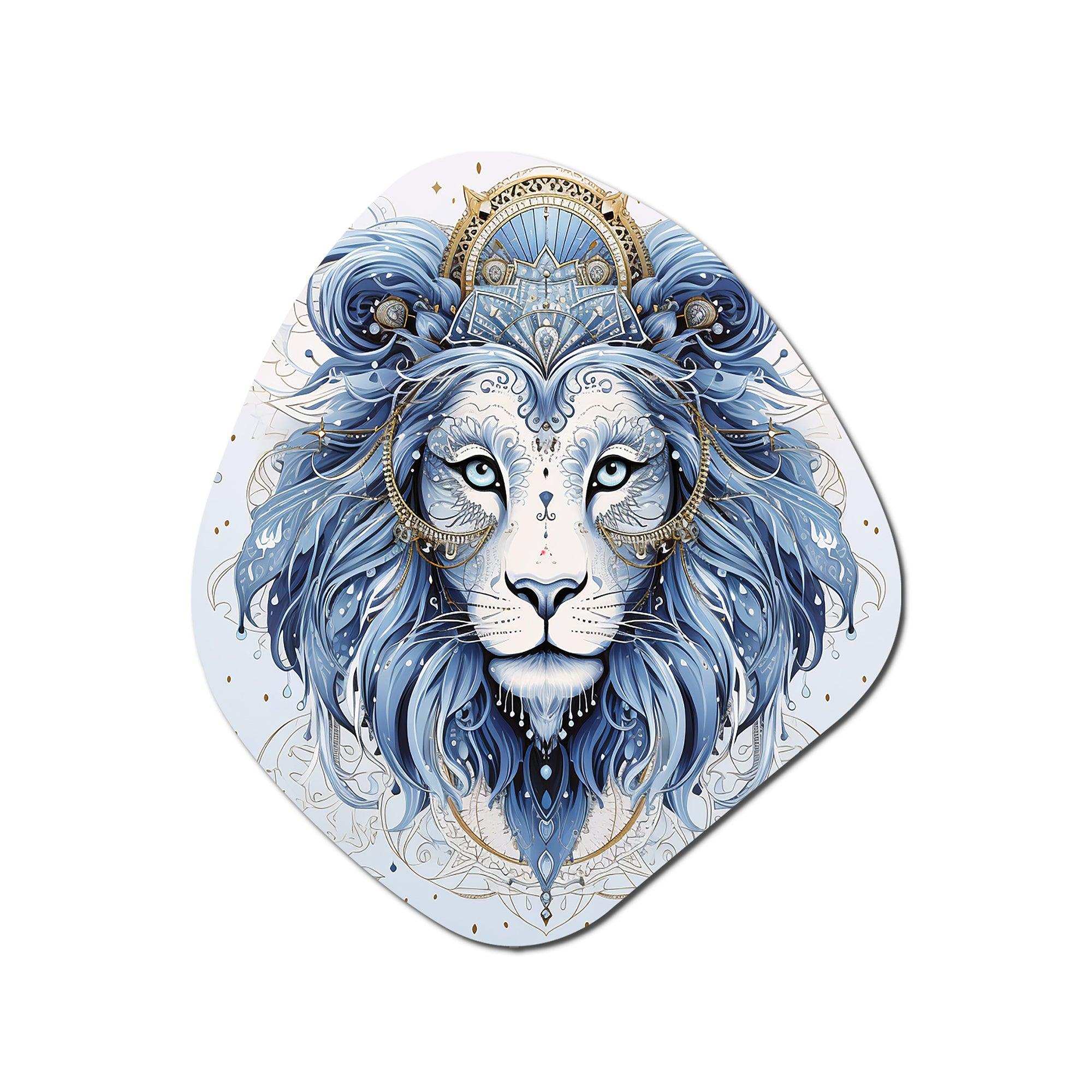 Leo Zodiac Sign - Asymmetric Metal Wall Art