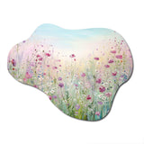 Wild Flowers Meadows - Asymmetric Metal Wall Art