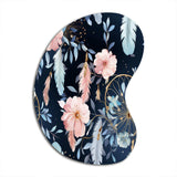 Ethereal Dreamcatchers Boho Pattern - Asymmetric Metal Wall Art