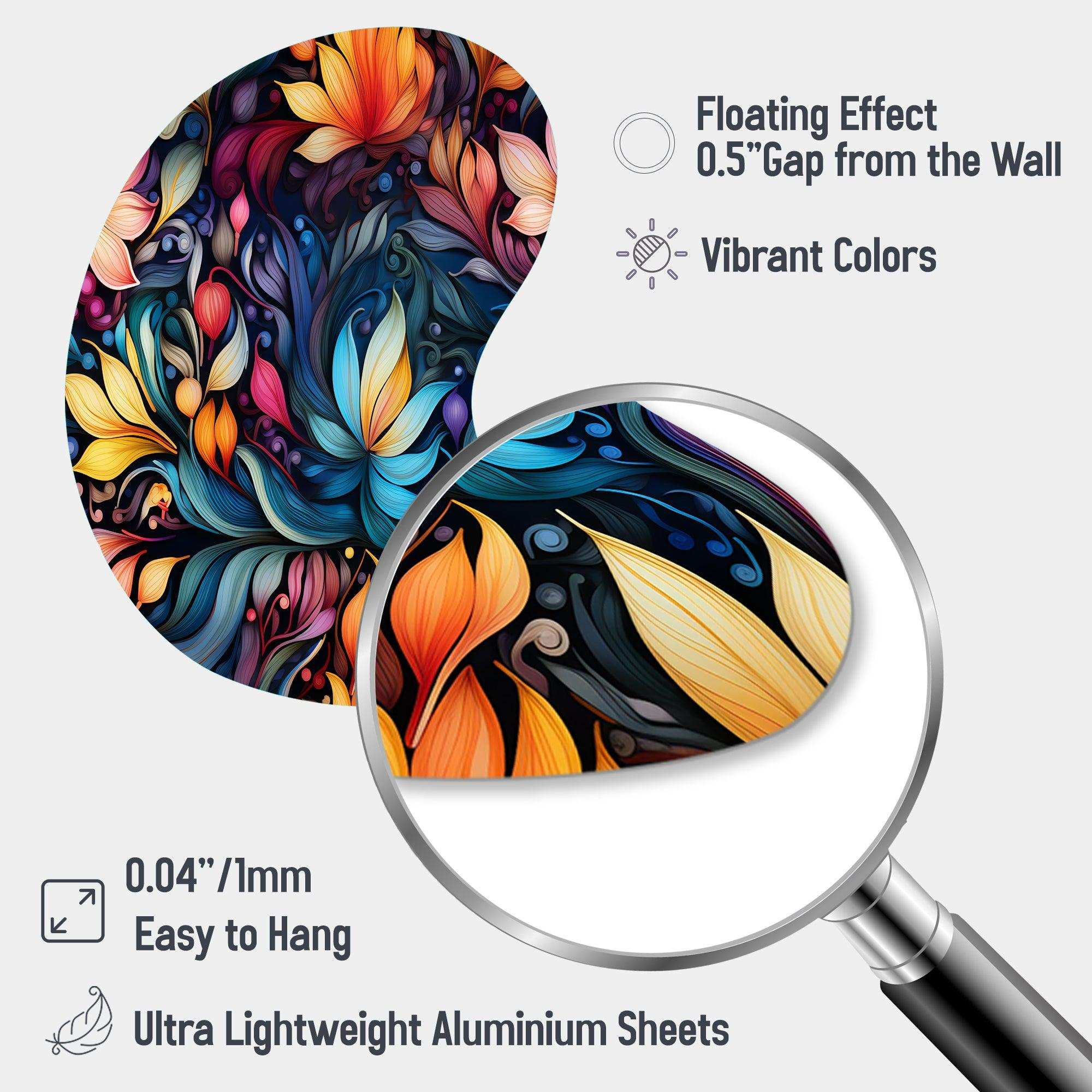 Moroccan Dreamscape Boho Pattern - Asymmetric Metal Wall Art