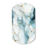 Oriental Elegance Marble Pattern - Asymmetric Metal Wall Art