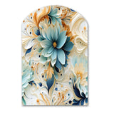 Ethereal Whispers Paisley Pattern - Asymmetric Metal Wall Art