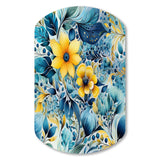 Watercolor Dreams Paisley Pattern - Asymmetric Metal Wall Art