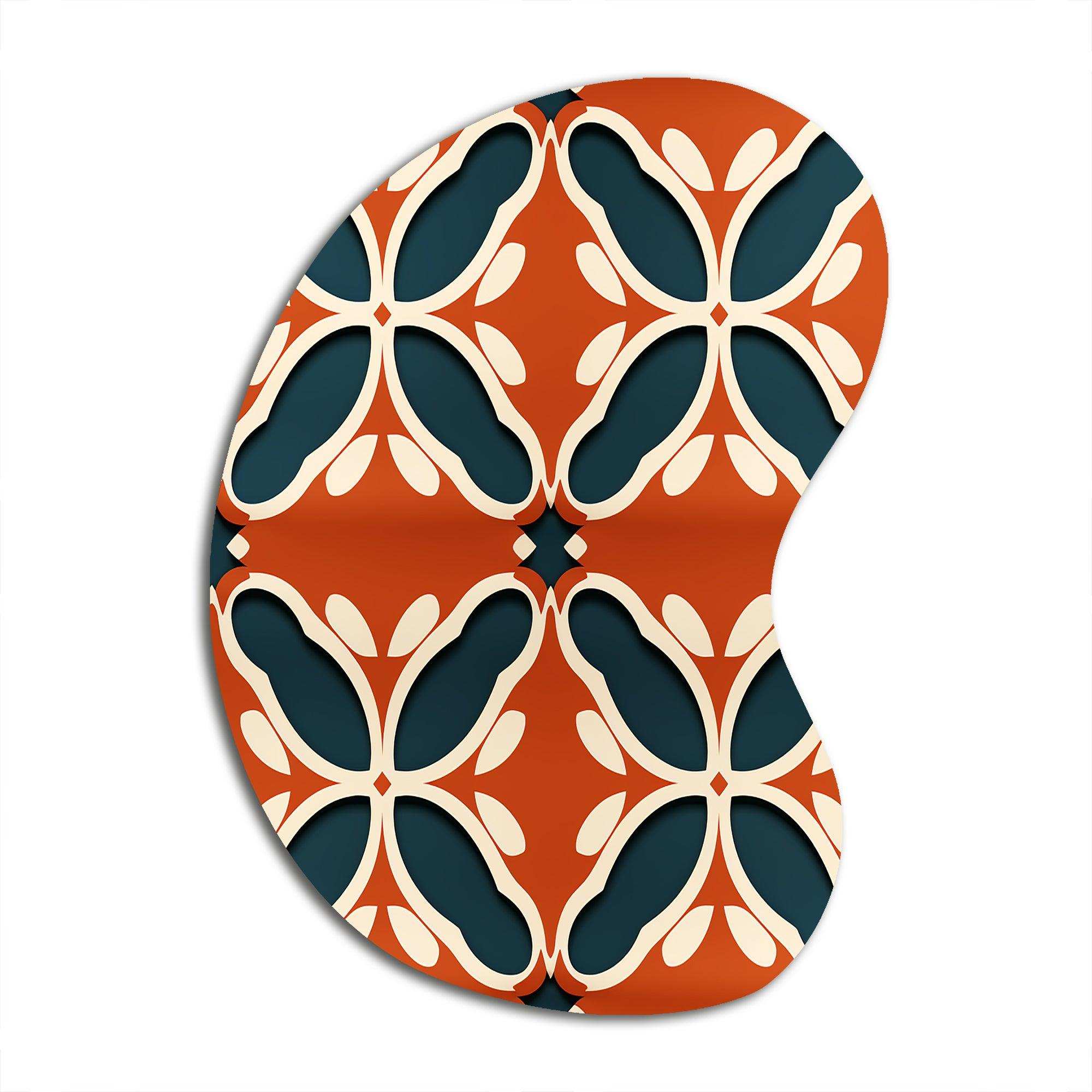 Terra Cotta Trellis Charm - Asymmetric Metal Wall Art