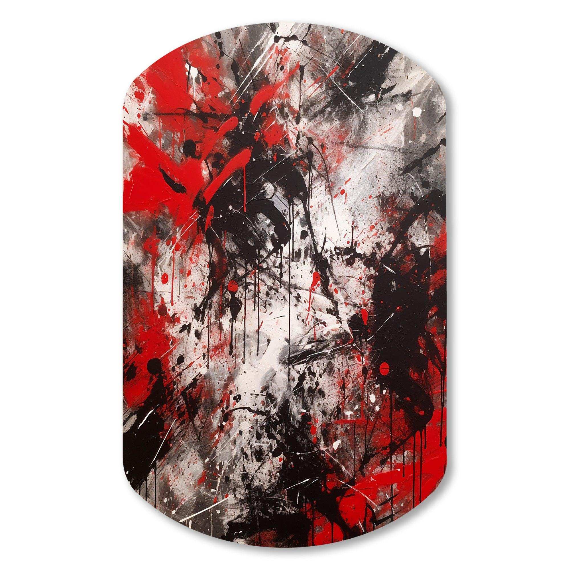 Abstract Grafiti - Asymmetric Metal Wall Art