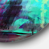 Abstract Digital Painting Abstract Circle Metal Wall Art