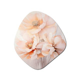 Cream Orange Abstract Still Lifes - Asymmetric Metal Wall Art