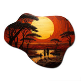 African Tribal Eternity II - Asymmetric Metal Wall Art