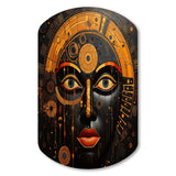 African Tribes Sacred Patterns V - Asymmetric Metal Wall Art