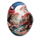 Asian Art Zen Garden V - Asymmetric Metal Wall Art