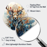 Deer Abstracted Antlers - Asymmetric Metal Wall Art