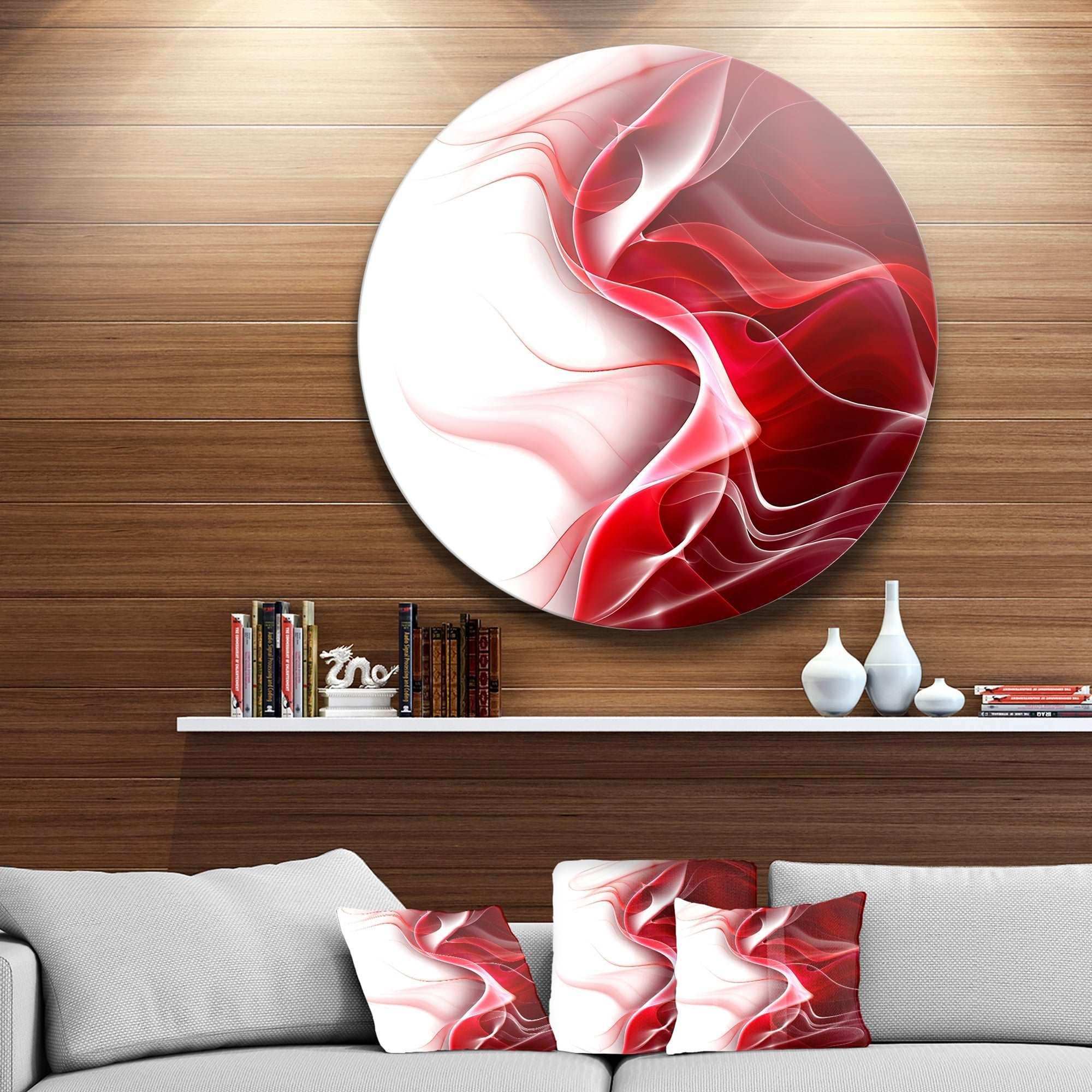 3D Fractal Abstract Design Abstract Circle Metal Wall Art