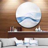 3D Wave of Water Splash Abstract Circle Metal Wall Art